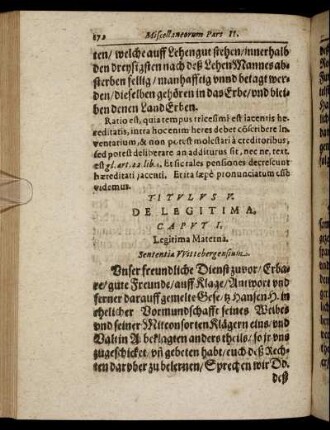 Titulus V. De Legitima.