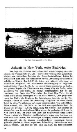 Ankunft in New York, erste Eindrücke