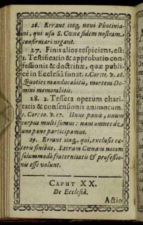 Caput XX. De Ecclesia.