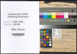 Entnazifizierung Robert Bilke , geb. 03.03.1910 (Schreiner)