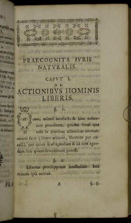 Praecognita Iuris Naturalis.