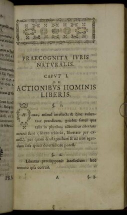 Praecognita Iuris Naturalis.