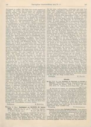 346-347 [Rezension] Lindemann, Hub., Florilegium hebraicum. Locos selectos librorum Veteris Testamenti, in usum scholarum et disciplinae domesticae adiuncta appendice quinquepartita ed