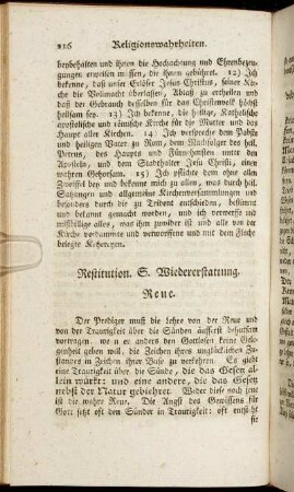 Restitution S. Wiedererstattung. - Ruhm.