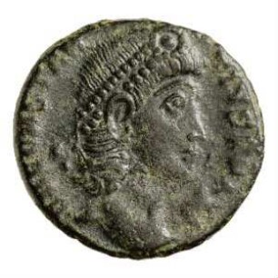 Münze, Aes 4, 347 - 348 n. Chr.