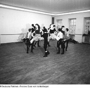 Palucca Schule Dresden, Tanzprobe "Russische Folklore" unter Leitung von V. Borisow