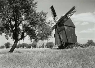 Mühlengehöft und Bockwindmühle in Sachsen