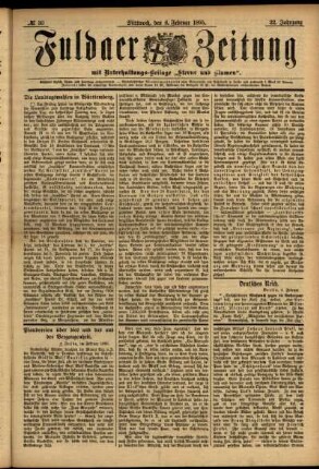 Ausgabe vom Mittwoch, den 06. Februar 1895.