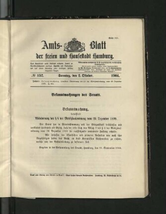 No. 152, 2. Oktober 1904.