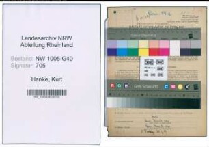 Entnazifizierung Kurt Hanke , geb. 20.05.1914 (Bueroleiter)