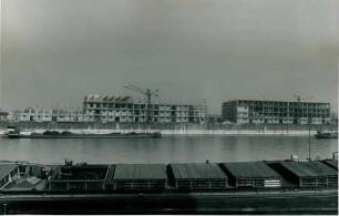 Betonschalplatten - Bauweise, Speicher im Mannheimer Hafen, 1947-1949