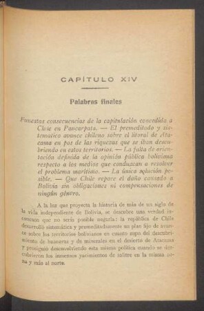 Capítulo XIV. - Palabras finales