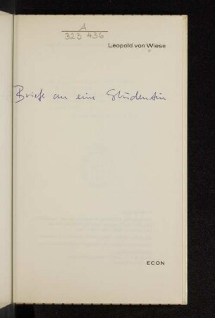 Briefe an eine Studentin