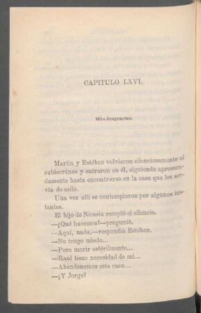 Capítulo LXVI. - Más desgracias.