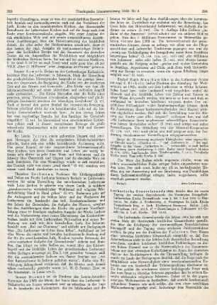 294-297 [Rezension] Lutherische Generalsynode 1956