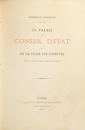 L'Art français pendant la guerre de 1870 - 1871 et la commune : Inventaire général des oeuvres d'art détruites. 2