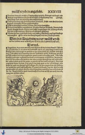 Von den Angesychten der zwölff zeychen des himmels, was würckung die Sonn in eim yegklichen hauß hab.