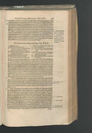 De Literarum obligationibus. Tit. XXII.