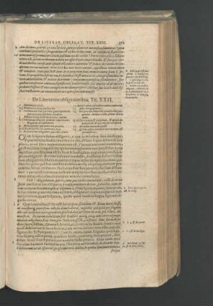 De Literarum obligationibus. Tit. XXII.