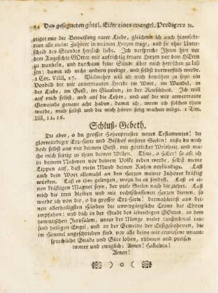 Schluß-Gebeth