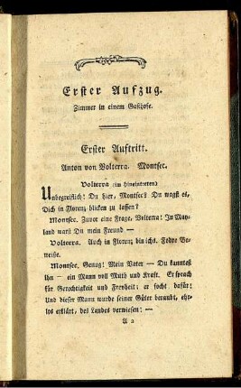 Erster Aufzug - Fünfter Aufzug.