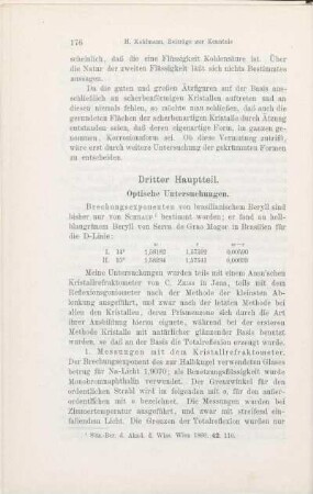 Dritter Hauptteil. Optische Untersuchungen.