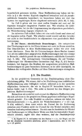 § 3. Die Dualität.