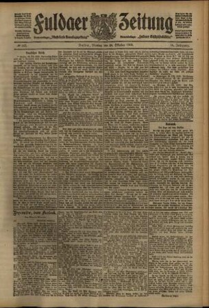 Ausgabe vom Montag, den 26. Oktober 1908.