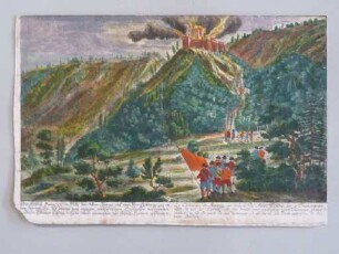 Guckkastenbild mit Ansicht des schönen Gartens zu Anguien, 8. Tafel