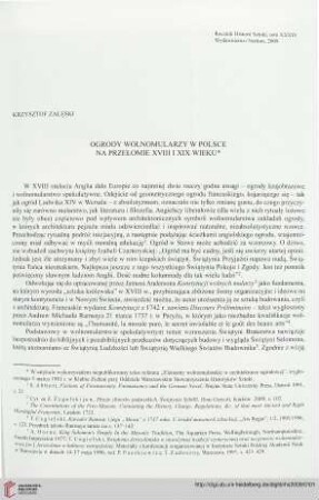 34: Ogrody wolnomularzy w Polsce na przełomie XVIII i XIX wieku