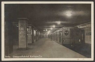 Ansichtskarte Tiefbahnhof, Bahnsteig, U-Bahnhof Kottbusser Tor