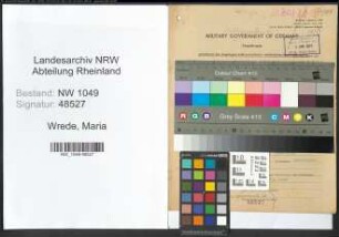 Entnazifizierung Maria Wrede , geb. 02.05.1905 (Dolmetscherin)