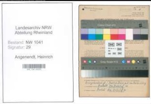 Entnazifizierung Heinrich Angenendt , geb. 03.09.1895 (Bahnarbeiter)