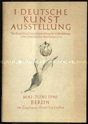 Katalog einer Kunstausstellung im Berliner Zeughaus 1946