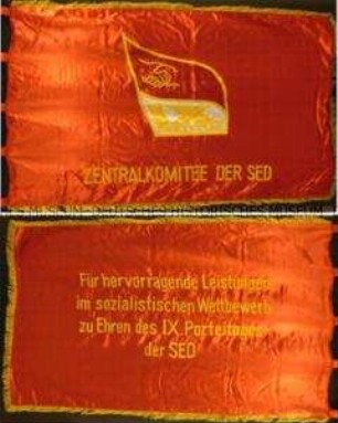 Fahne der Sozialistischen Einheitspartei Deutschlands