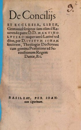 De conciliis et ecclesia liber