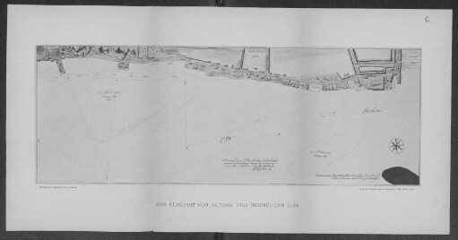 Das Elbufer von Altona und Neumühlen 1739.