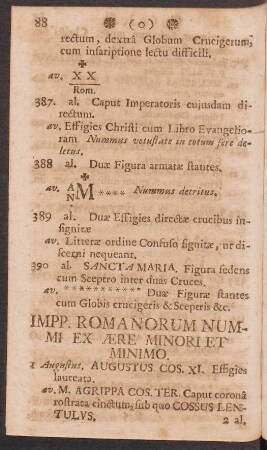 Impp. Romanorum Nummi ex Aere Minori et Minimo