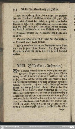 XLIII. Südindien (Australien.)