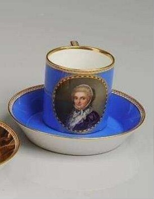 Tasse mit Unterschale, Bildnis Prinzessin Elisabeth