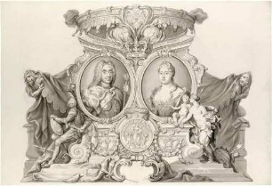 König August II. und Königin Christiane Eberhardine von Polen