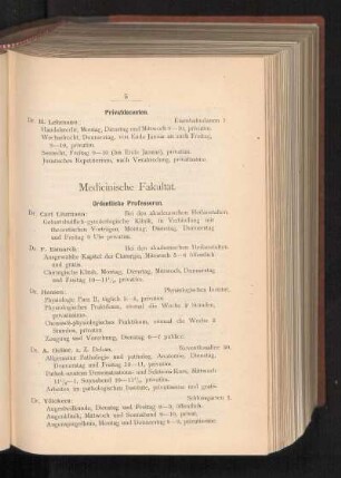 Medicinische Fakultät.