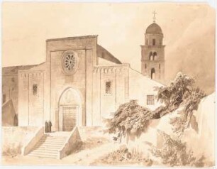 Kirche, Corneto: Perspektivische Ansicht