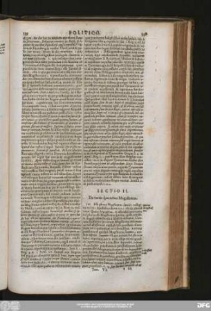 Sectio II. De variis speciebus Magistratus.