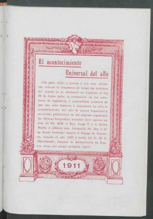 El acontecimiento Universal del año
