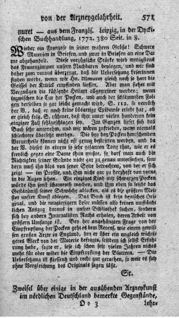 Zweifel über einige in der ausübenden Arzneykunst im nördlichen Deutschland bemerkte Gegenstände, Lehrsätze, Moden.