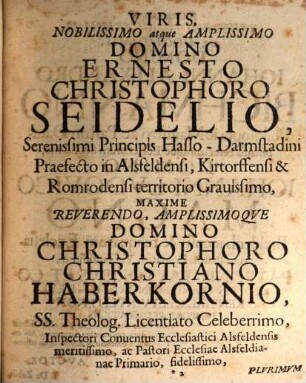 Ex Antiqvitate Orientali De Zabiis Benevolo Amplissimi Philosophorvm Ordinis Consensv, Praeside Io. Henrico Maio, F. Antiqvitatvm, Lingvae Graecae Orientalivmqve Prof. Pvbl. Ord. Pro Svmmis In Philosophia Honoribvs Conseqvendis Dispvtabit Henricvs Andreas Walthervs, Alvmnorvm Hasso-Darmstadinorvm Maior ... Ab Diem XX. Avgvsti Anni cI Icc xvi.