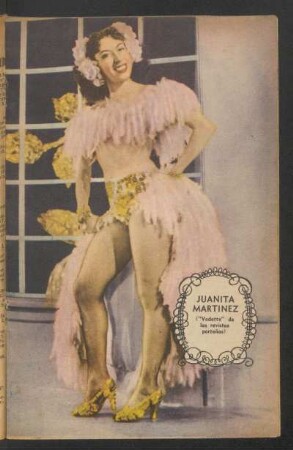 Juanita Martínez ("vedette" de las revistas porteñas) - [Fotografía]