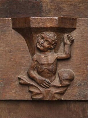 Nördliches Chorgestühl — Siechender?
