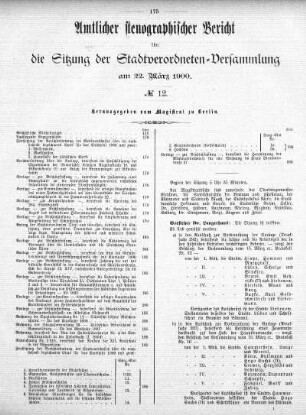 No. 12, 22. März 1900